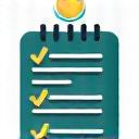 An icon representing a customized plan or schedule.